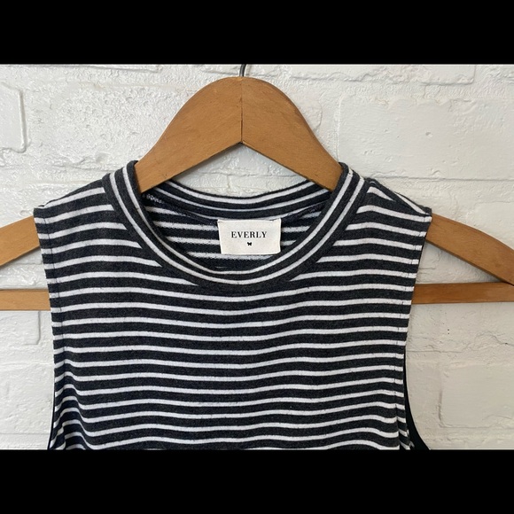 Everly Striped Sleeveless Mini Dress - Picture 3 of 4